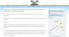 Desktop Screenshot of hammerdata.com